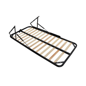 2020 Bedroom furniture wooden 4FT bed size W1210*L1860mm super metal single slatted bed frame wooden VT-14.091