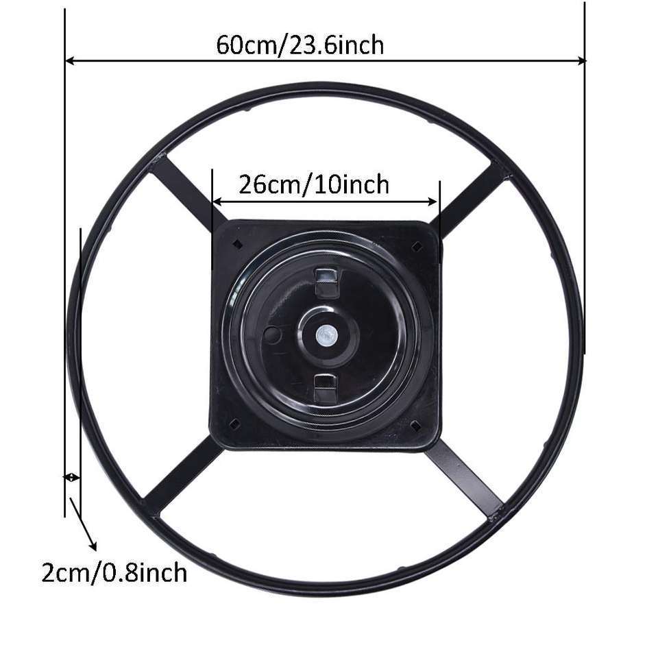 VT-00002 Furniture Accessories Rotate Recliner Bracket Couch Mechanism Office Chair Base Plate 360 Degree Swivel Chair Base