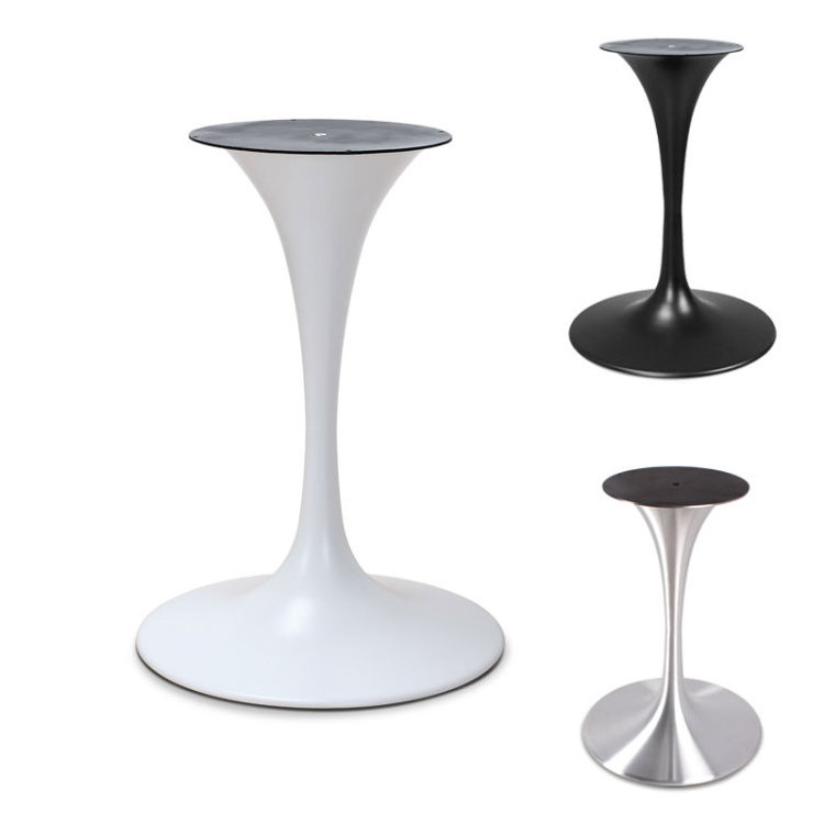 Furniture Table Legs Base Black Round Shape Dinning Metal Steel Tulip Table Legs Pieds De Table Base VT-03.109