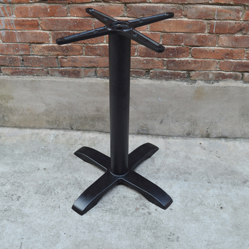 Black Metal Table Legs Cross Base Support Frame Coffee Shop Tulip Table Base VT-02.230