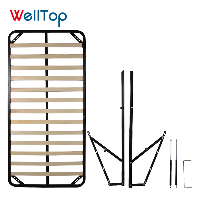 2020 Bedroom furniture wooden 4FT bed size W1210*L1860mm super metal single slatted bed frame wooden VT-14.091