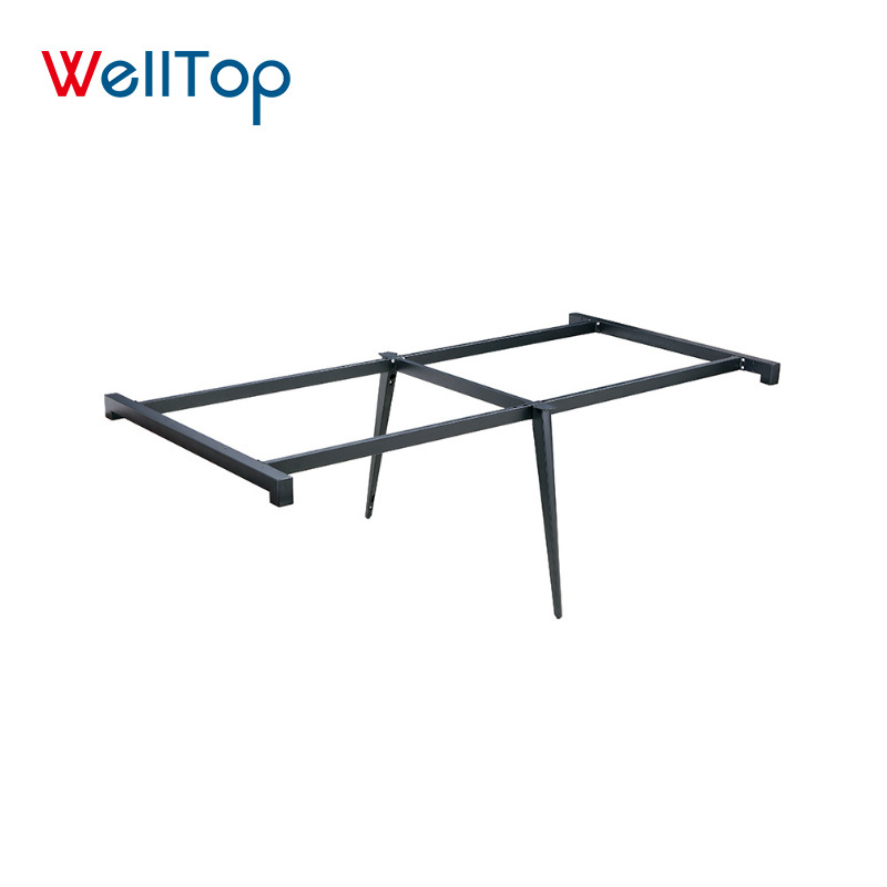 03.920 WELLTOP Wholesale Industrial Restaurant Desk Office Iron Metal Frame Office Tables Steel Table Legs Metal Table Base Leg