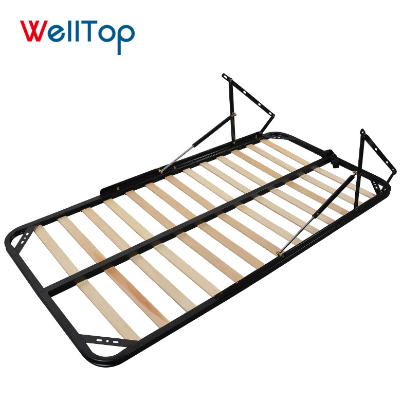 2020 Bedroom furniture wooden 4FT bed size W1210*L1860mm super metal single slatted bed frame wooden VT-14.091