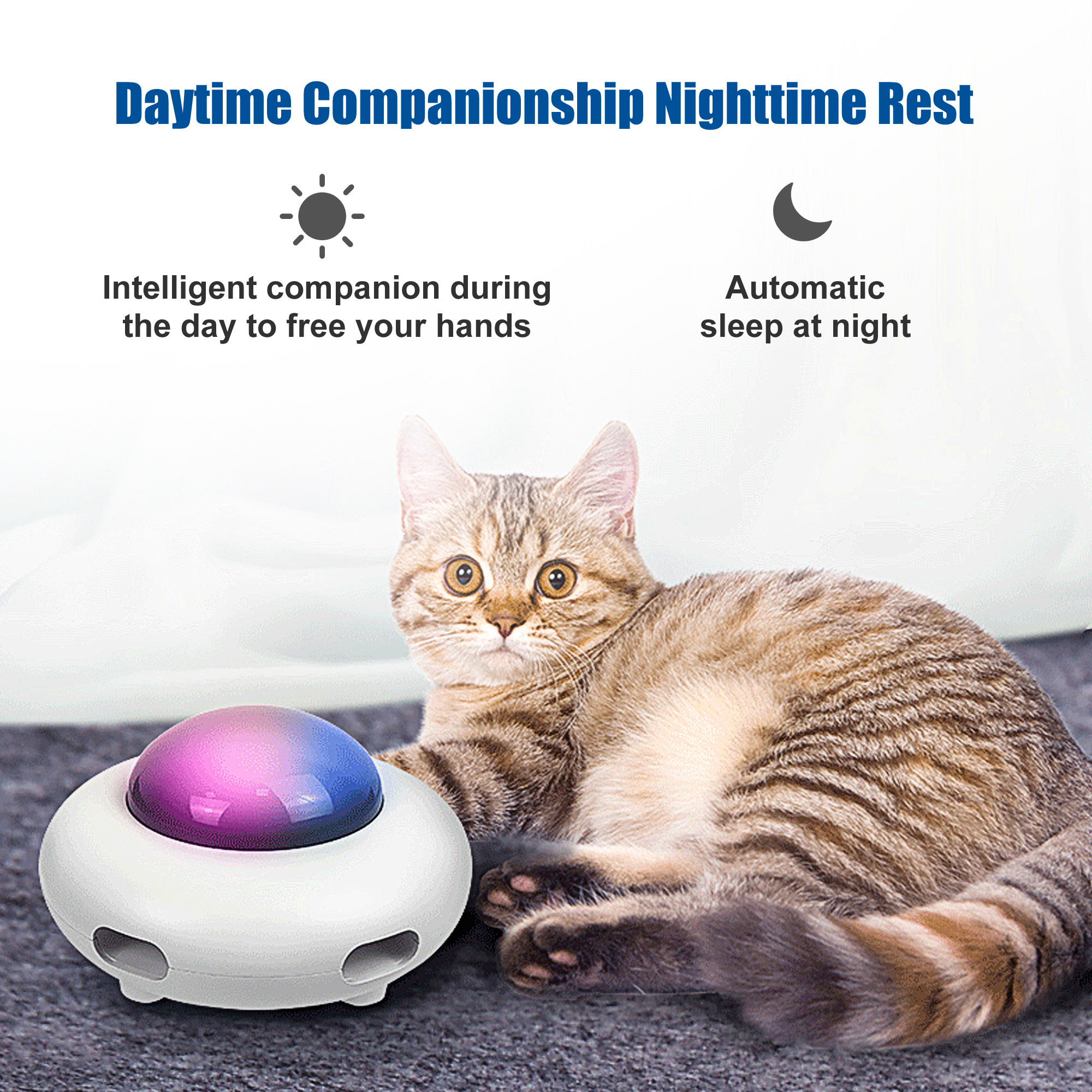 Smart Kitten Toys for Pet Exercise Playing Automatic Cat Toys Interactive Electric Cat Toys with Feather