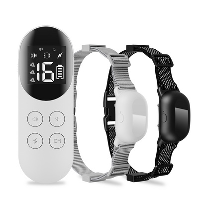 1000ft Remote Control Vibration Dog Collar Shock Human Voice Remote Bark Control Training Collar Dog Shock Collar for 3 Dogs BestSuppliers