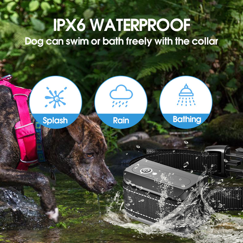 Pet Trainer Waterproof Dog Slave Electric Shock Collar Remote Control Rechargeable Dog Shock Collar