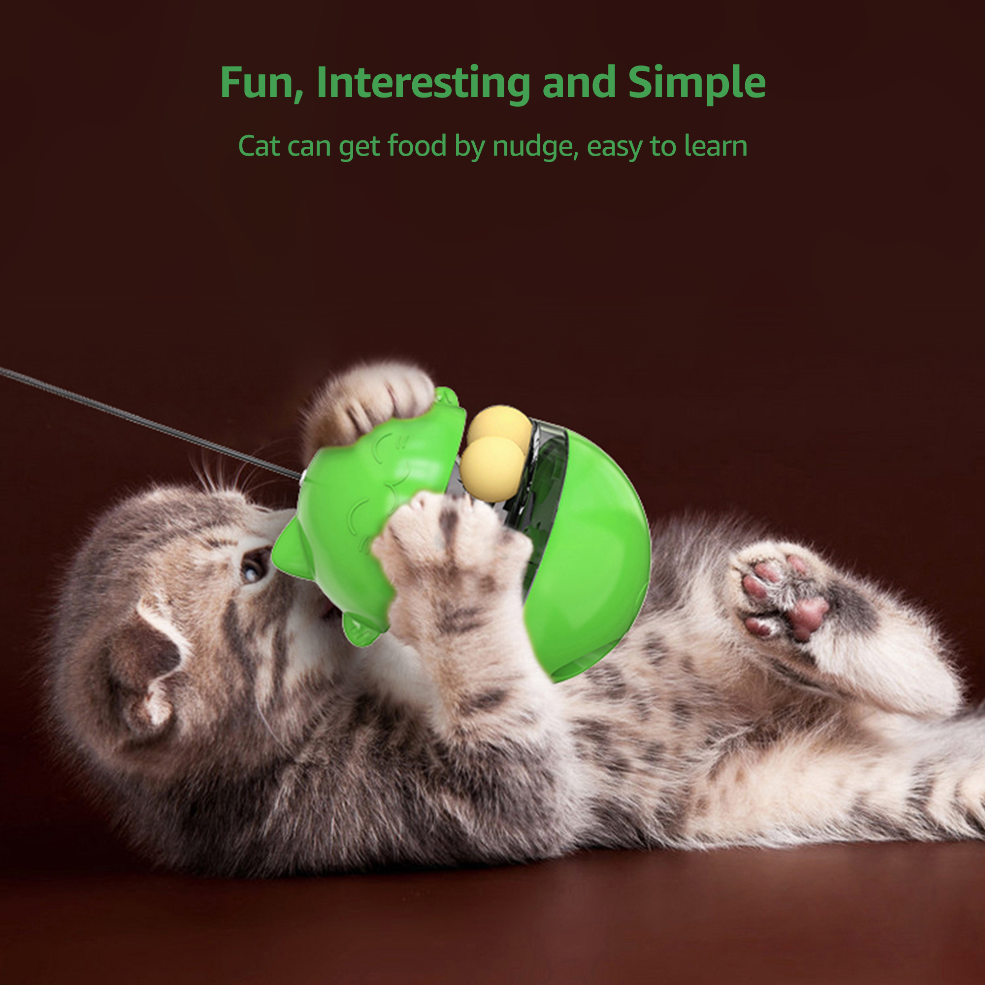 Interactive Cat Feeder Toy Pet Exercise Cat Toys for Indoor Kitten as Cat Gifts