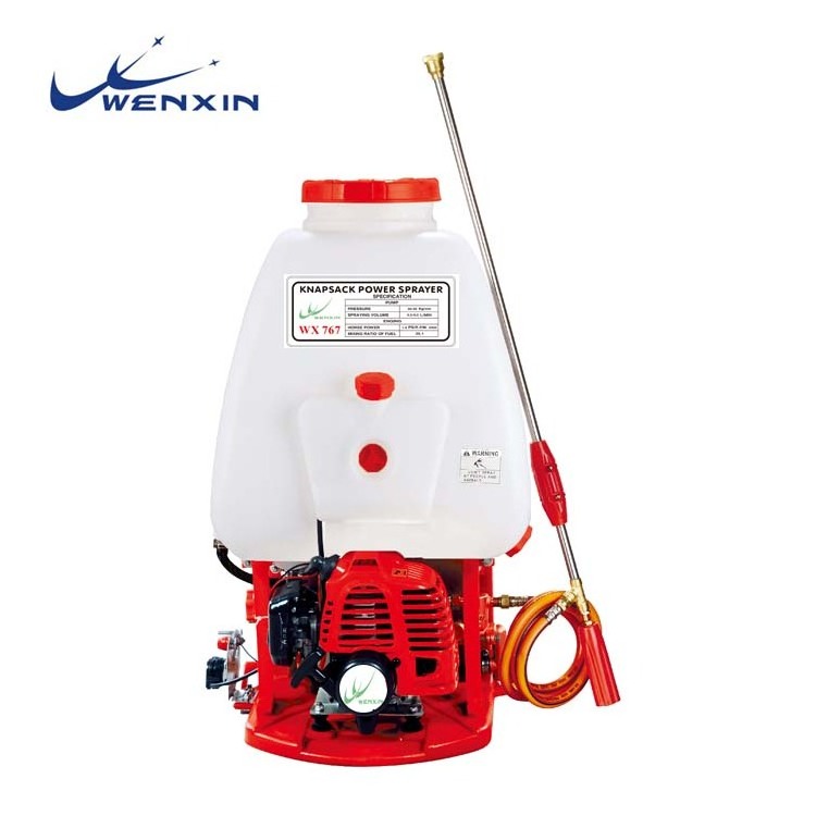 Agricultural Knapsack Power Sprayers WX-767 25L with  2 stroke gasoline engine TU26/34F