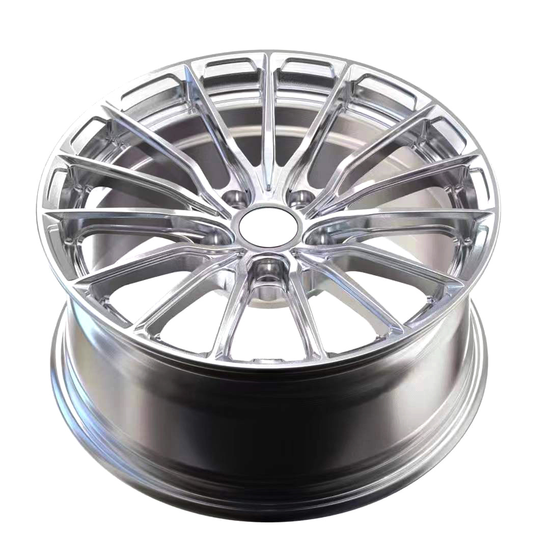 Wheels Passenger Car Wheels Forged Material Custom Rims Factory Wholesales Alloy Aluminum Alloy Polished and Brushed Silver Wx