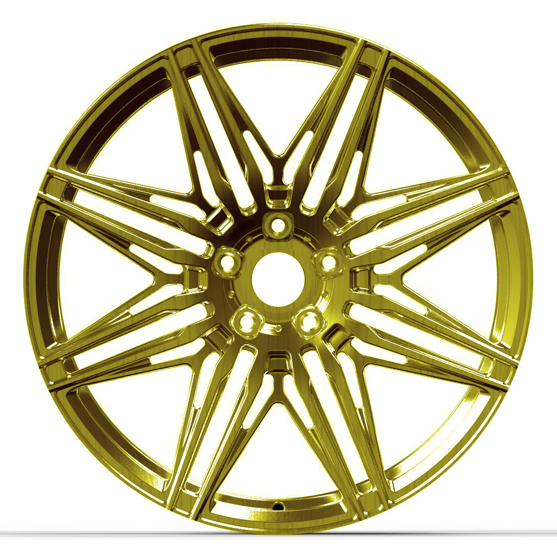 Polished and Brushed Rose Gold Color Factory Wholesales Alloy Wheels Passenger Car Wheels aluminum alloy forged custom rims