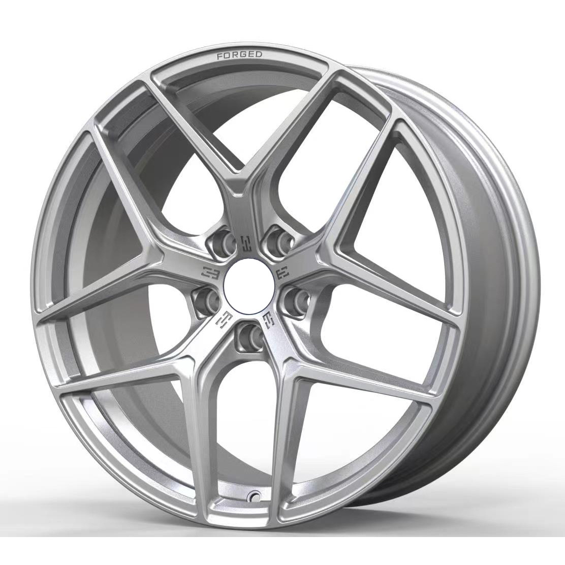 Ford Focus Pole Krypton 001 Volvo Custom aluminum alloy forged wheel brushed silver color finish 18 inch 5X108 spot forged