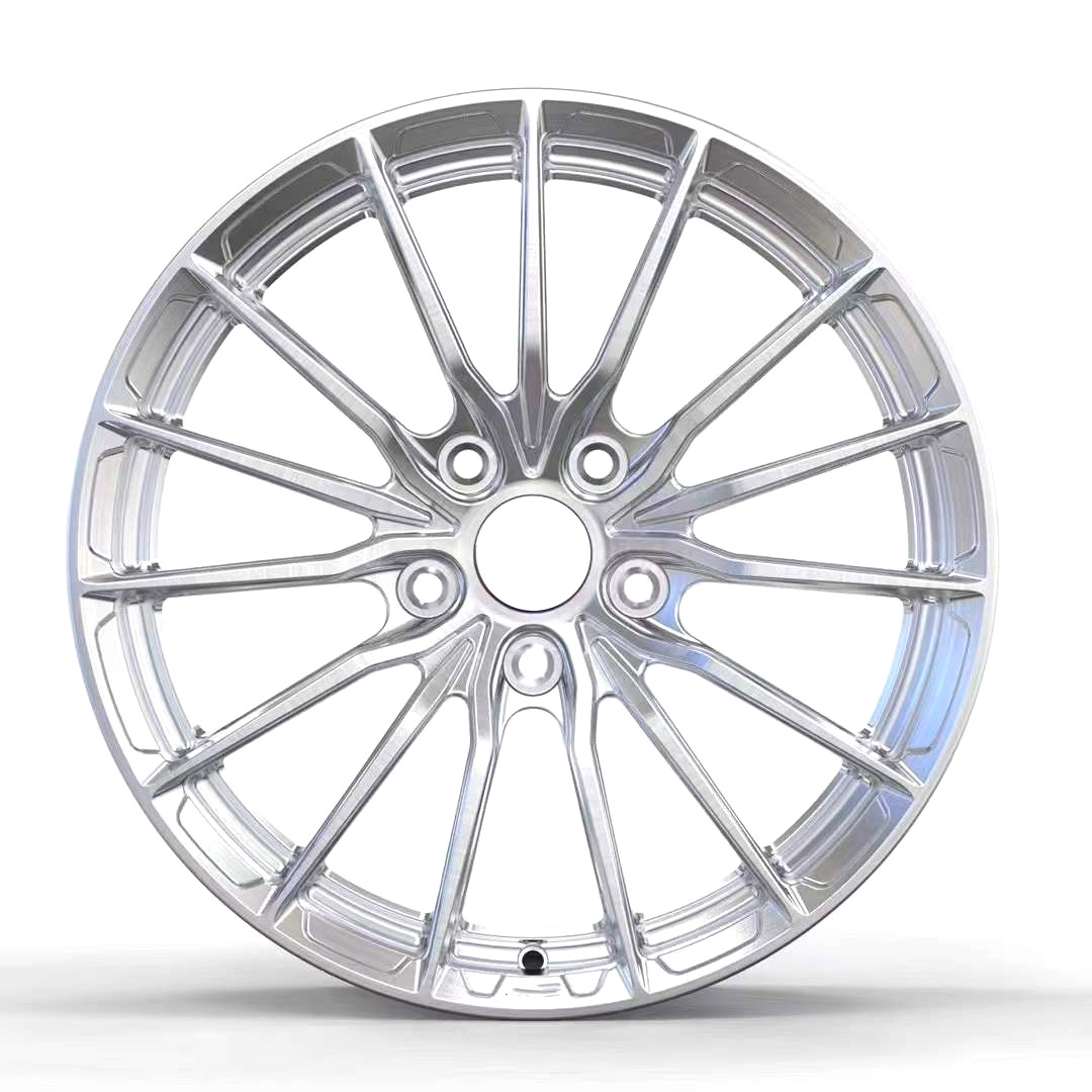 Wheels Passenger Car Wheels Forged Material Custom Rims Factory Wholesales Alloy Aluminum Alloy Polished and Brushed Silver Wx