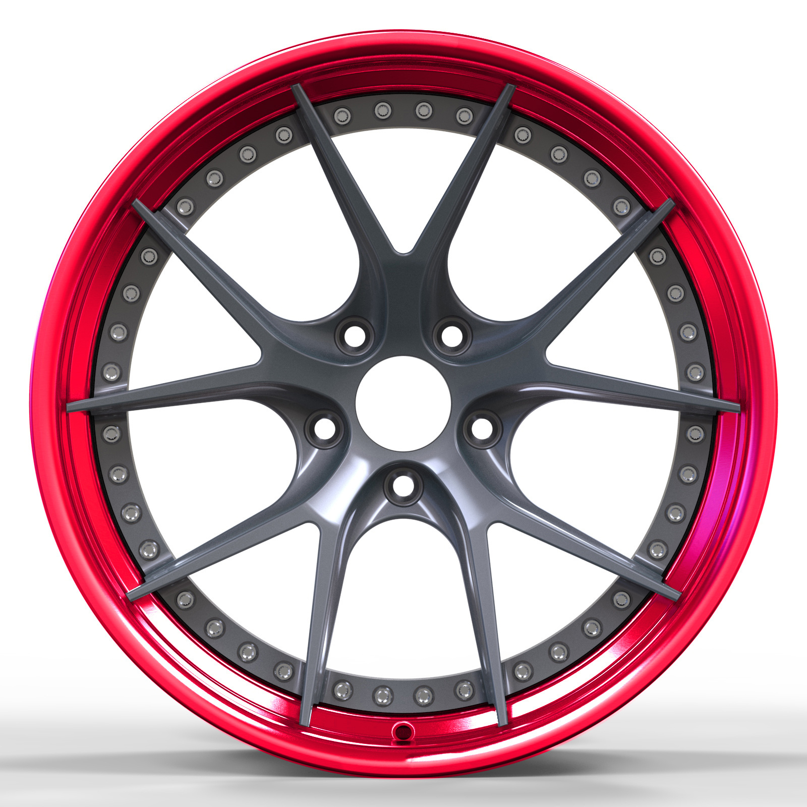 Hot selling High quality 2 pieces for BMW E92 M3 M5 Audi S5 A7 forged split wheel customized step lips deep dish alloy wheels