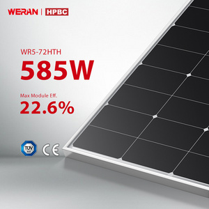 WERAN 800W 400 Watt All Black Solar Panels System Power Bank Residencial Solar Panel with CE Certificate