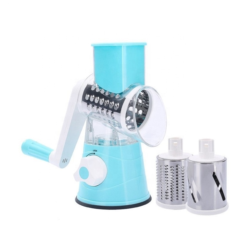 3 in 1 stainless steel kitchen graters mandoline vegetable slicer rotary cheese grater machine kitchen tools gadgets