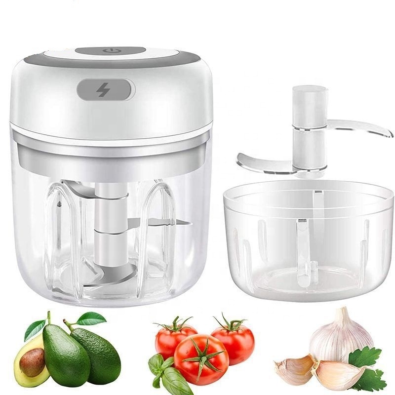 Hot sale Wireless USB Charging Electric Mini Garlic Crusher Press Blender Grinder Garlic Chopper