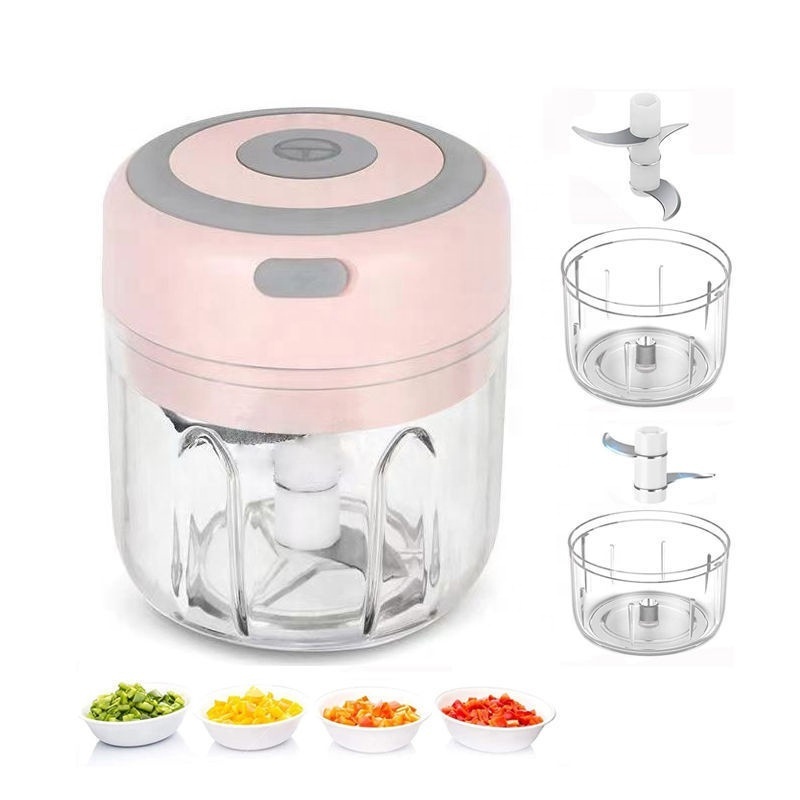 Hot sale Wireless USB Charging Electric Mini Garlic Crusher Press Blender Grinder Garlic Chopper