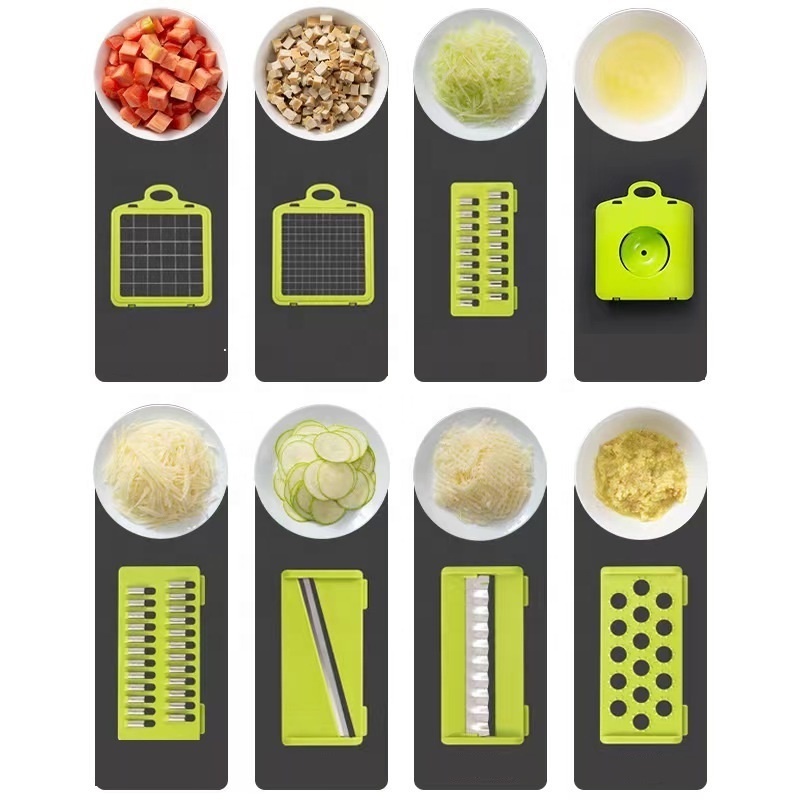 12 In 1 Multifunctional Vegetable Cutter Onion Dicer Mandoline Slicer Vegetable Cutter onion push chopper