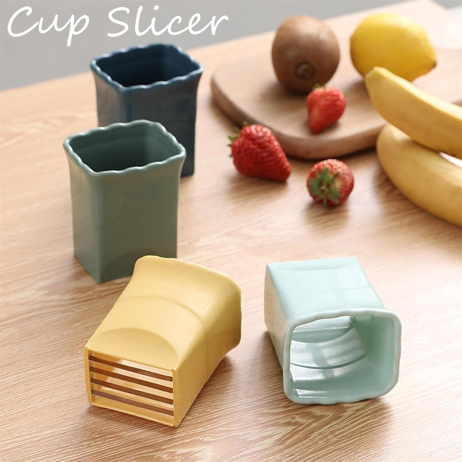 Multi-purpose Strawberry Fruit Cup Slicer Premium Splitter Reusable Fruit Slicer Vegetable Peeler For Home Kitchen