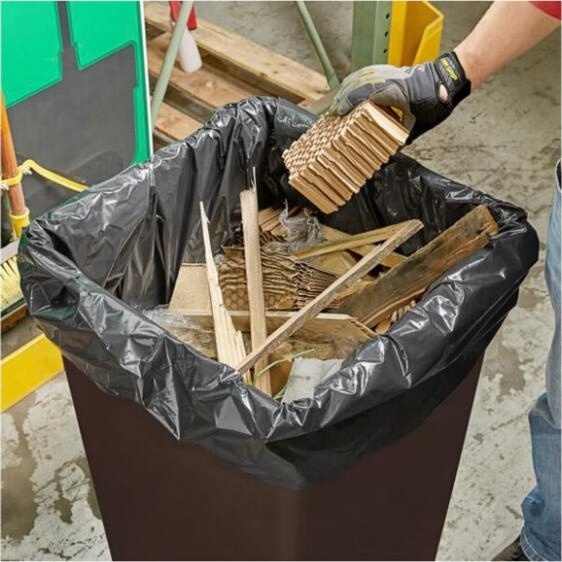 Black Carrier Refuse Sacks Pet Dog Waste Bin Liner Trash Packaging Disposable Plastic Garbage Bag