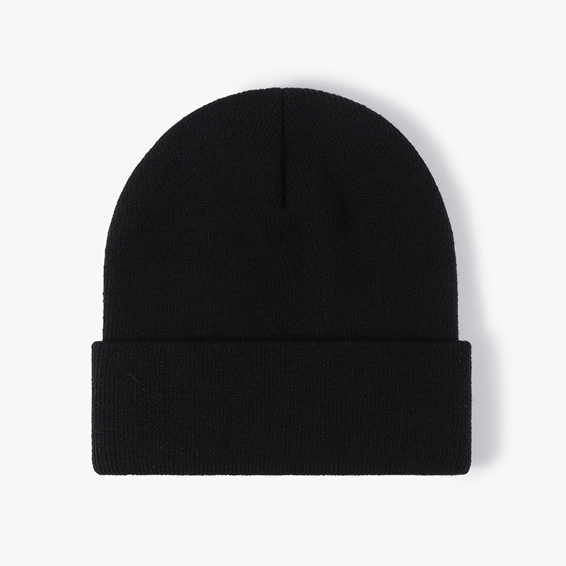 2023 Wholesale High Quality Daily Warm Winter Hat For Man and Woman Classic Acrylic Blank Custom Logo Knit Cuff Beanie