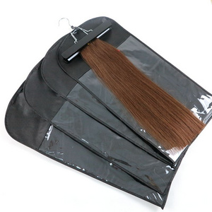 Hair Extension Packaging Dustproof PVC Bag Custom Logo Hair Extension Packaging