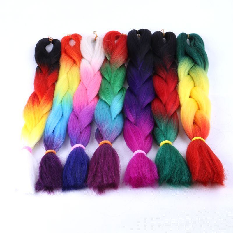 Wholesale Price many colors 24inch Synthetic jumbo hair braid 100g synthetic braiding hair