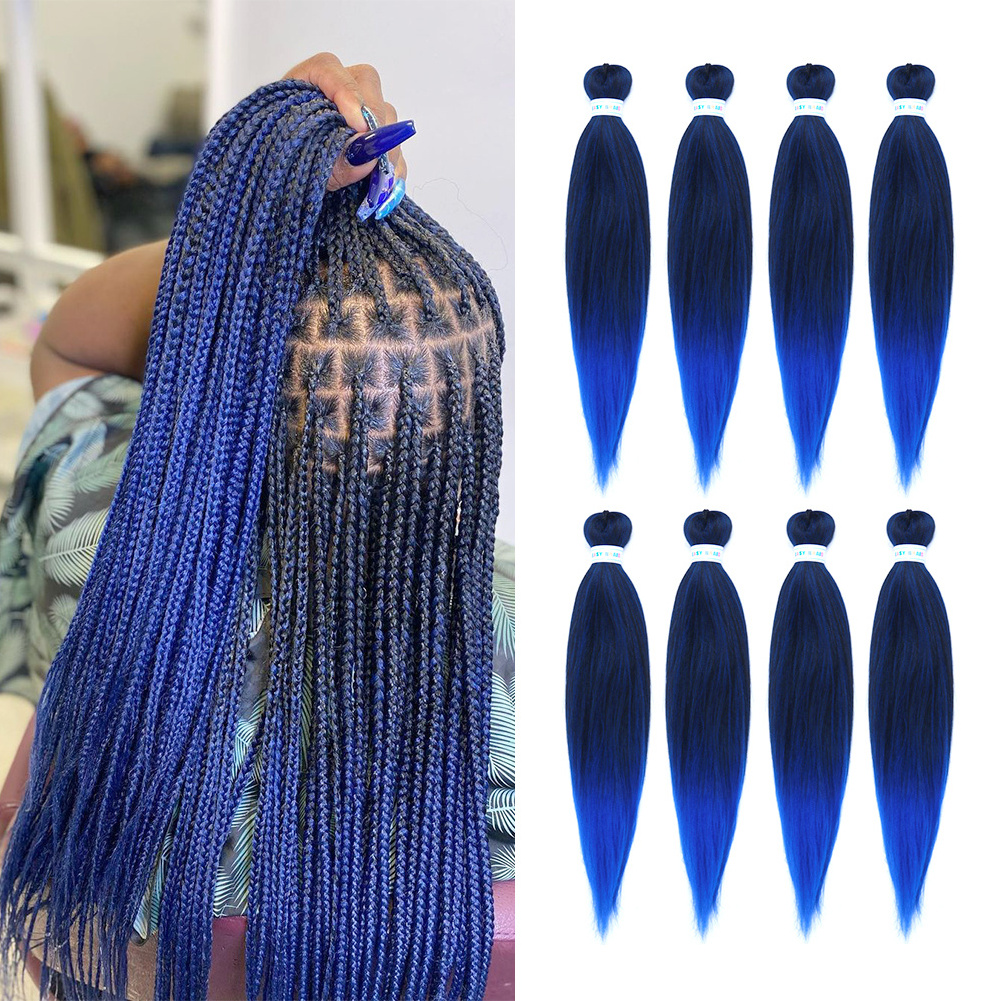 Xuchang Harmony Hair 26inch 90 grams low temperature hot water seal end yaki pony pre stretched braiding hair private label