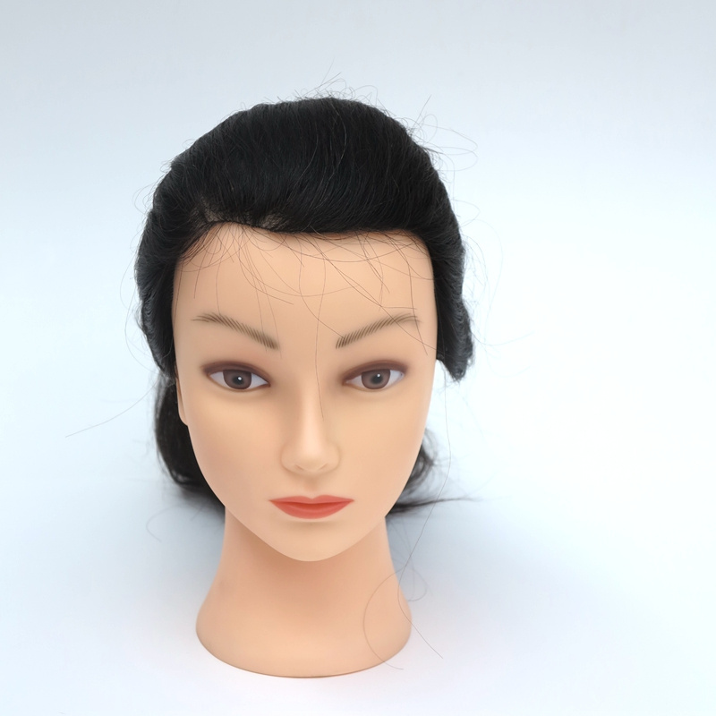 Salon Hairdrsssing Practice Human Hair Training Mannequin Head For Barber Shop