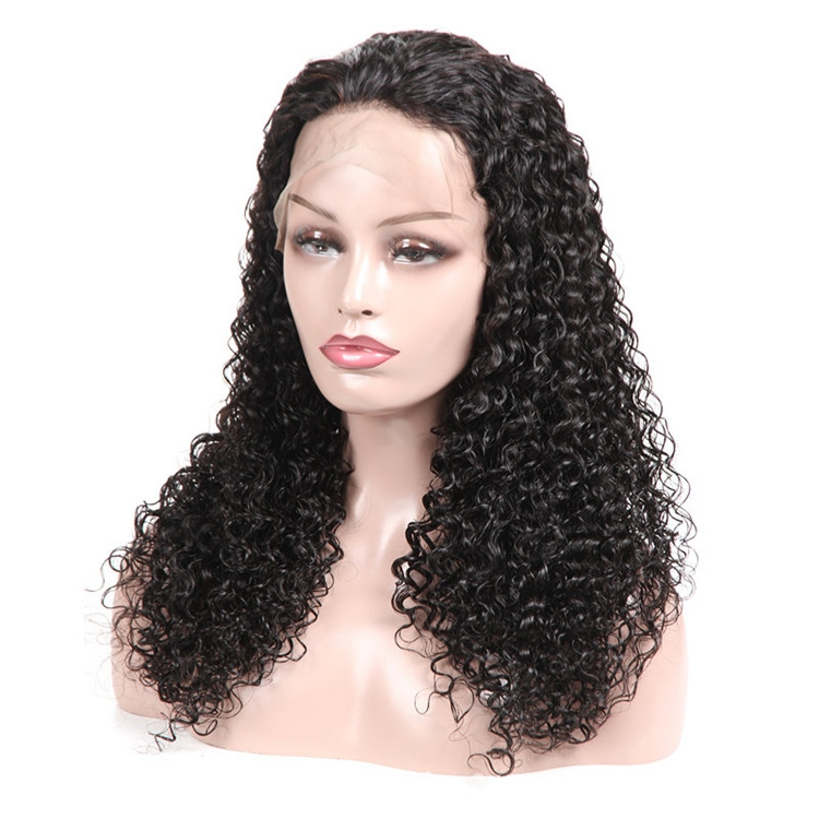 180% Density Mink Mongolian Human Hair Transparent Lace Wigs Virgin Lace Front Wig With Baby Hair