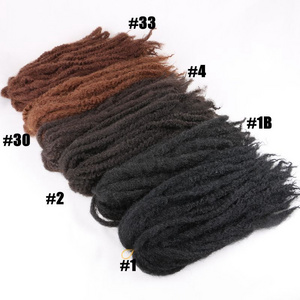 Hot Selling! Wholesale Cheap Synthetic Afro Twist Kinky Ombre Marley Box Braiding Synthetic Marley Braid Hair