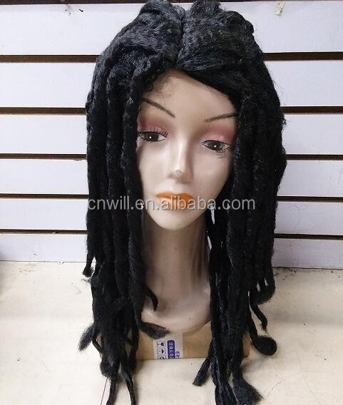 Men Dreadlocks Wig Dreadlocks Rasta Dreadlocks Hiphop Dance Synthetic Cosplay Wig Twist Braids Wig