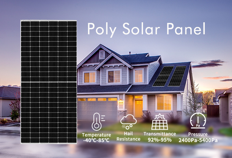 High Efficiency 150W Aluminum Frame Poly Solar Module Polycrystalline Photovoltaic Paneles Solares For Home Roof Mount