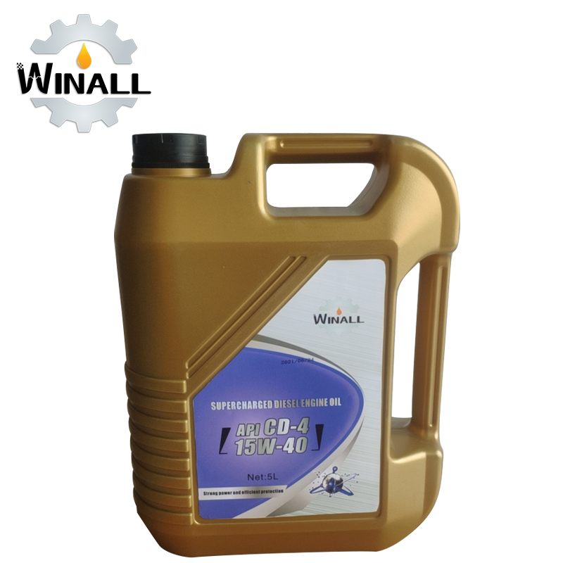 New Base Oil and High Quality Additives Synthetic Diesel Engine Oil CD-4 15W40 5 Litre Bottle Packaging