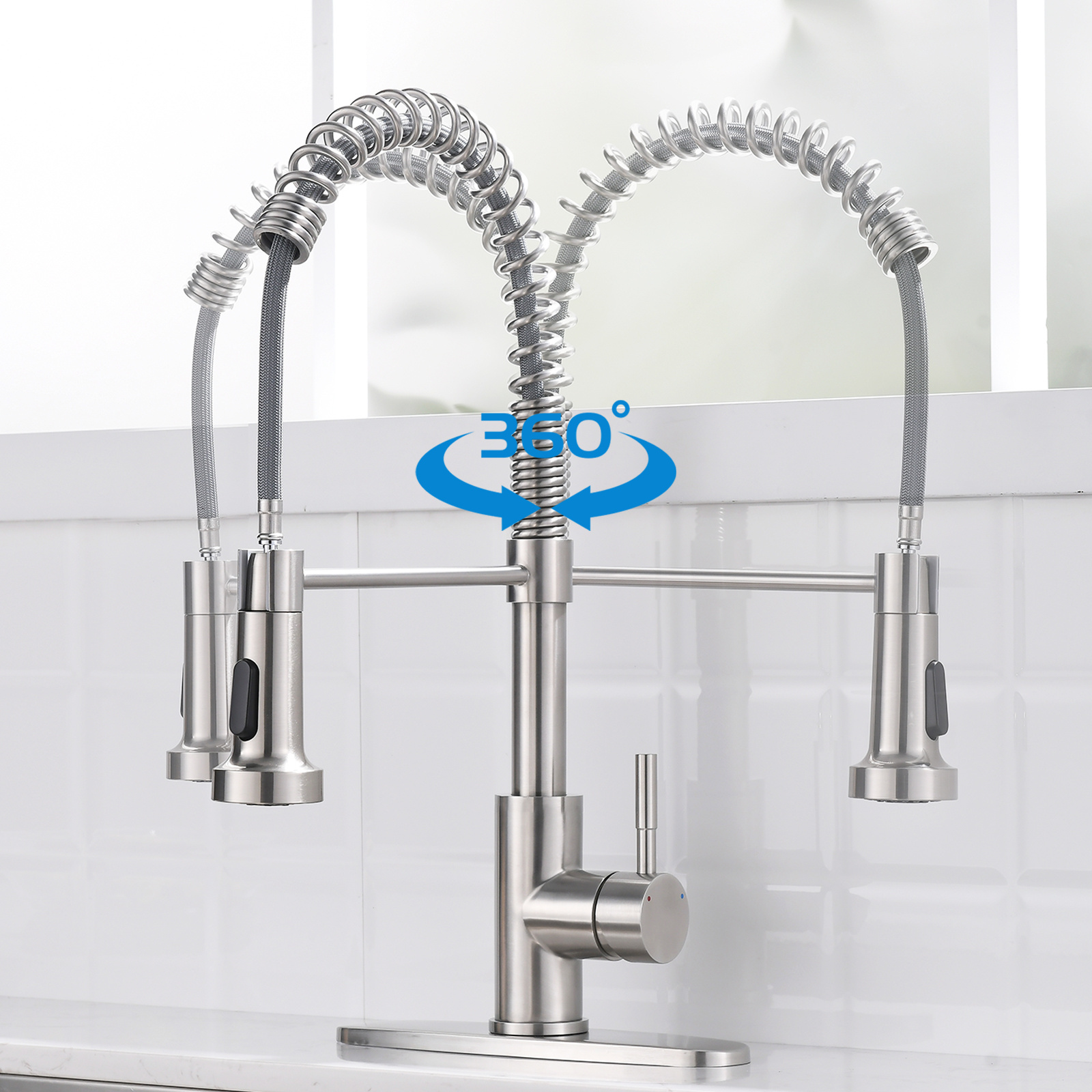 SUS304 Gourmet Kitchen Faucet Touch Sensor Smart Water Mixer Faucet Pull-down Hot and Cold Water Kitchen Sink Faucet