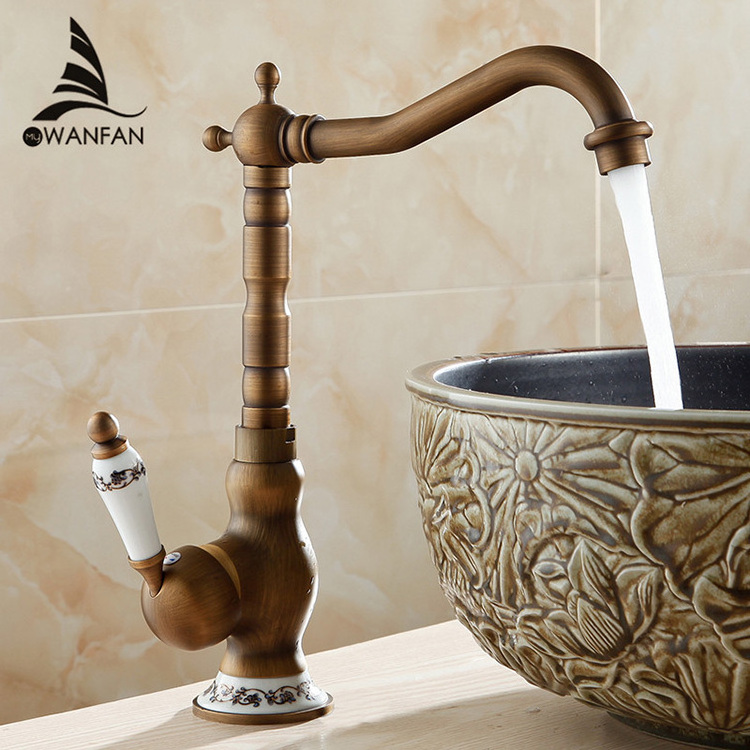 9201 Water Mixer Tap single handle antique basin mixer tap torneira  basin faucet antique brass vintage faucet antique faucet