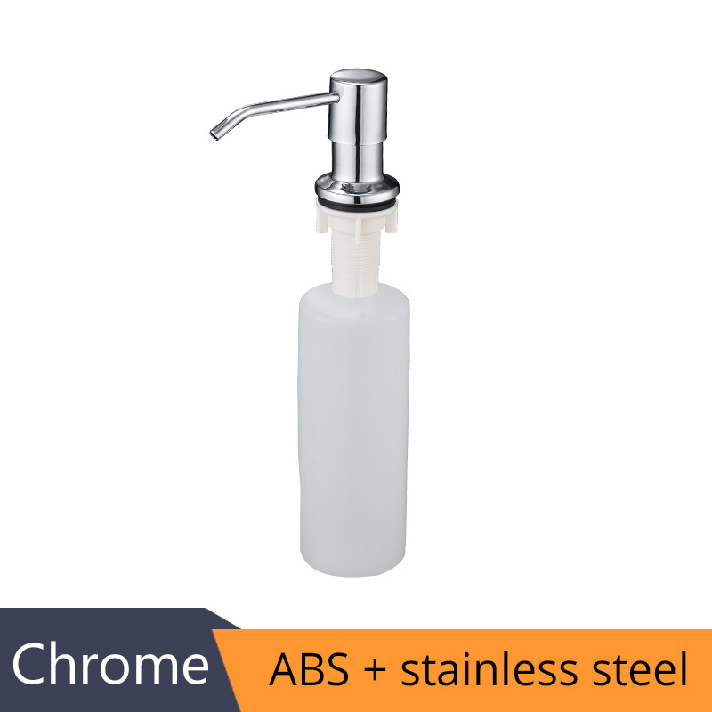 2309 Stainless Steel Pump Chrome Finished for Kitchen Built in Counter top Dispenser  Deck Mounted Kitchen 400ml Soap Dispensers