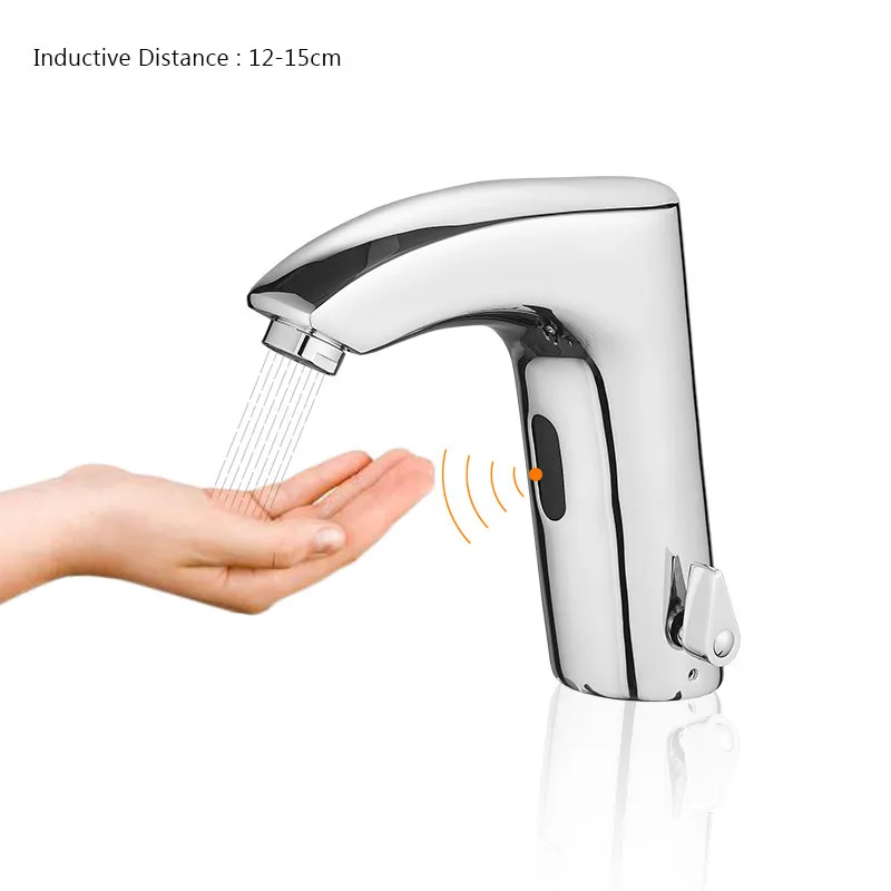 8024 Brass Infrared Touchless Smart Sensor Bathroom Faucet Multifunctional Basin Faucet Toilet Washbasin Health Mixer Faucet