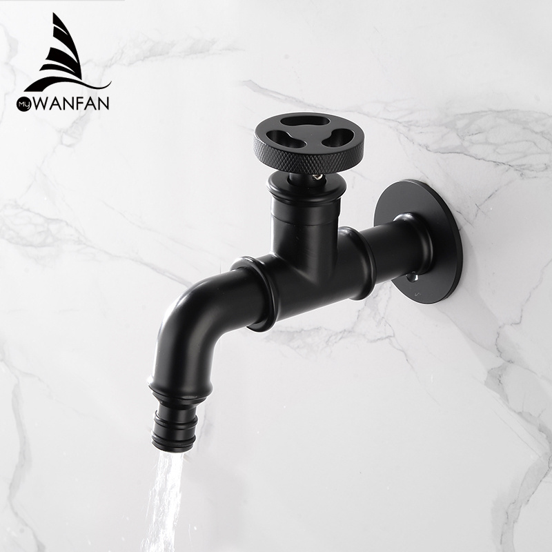 WANFAN Wall Mount Outdoor Garden Tap 20i04 Retro Euro Matte Toilet Mop Small Faucet Washing Machine Faucet