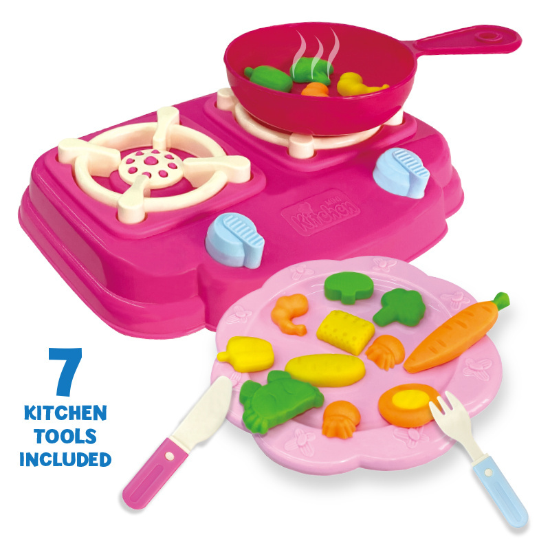 China Educational Toy Children Kids Scented DIY Play Dough Toy Kitchen Creations Dough Tools and Molds Accessories Maker