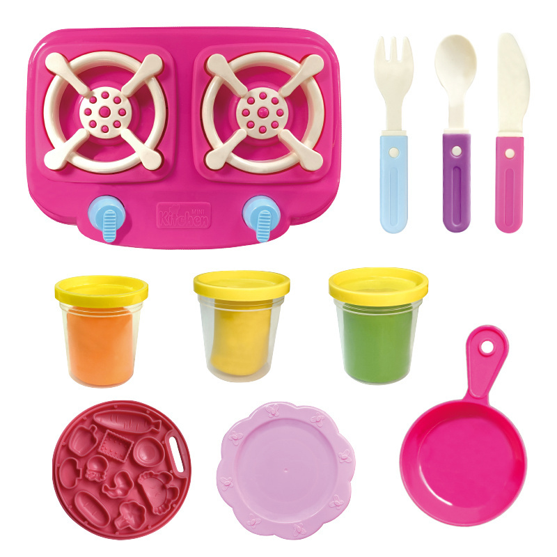 China Educational Toy Children Kids Scented DIY Play Dough Toy Kitchen Creations Dough Tools and Molds Accessories Maker