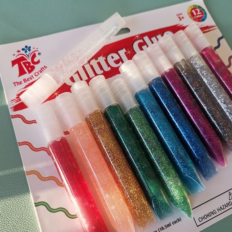 Graduation Themed simple to use  multi-color Non-Toxic Washable Glitter Glue Paint for a fun and creative experience