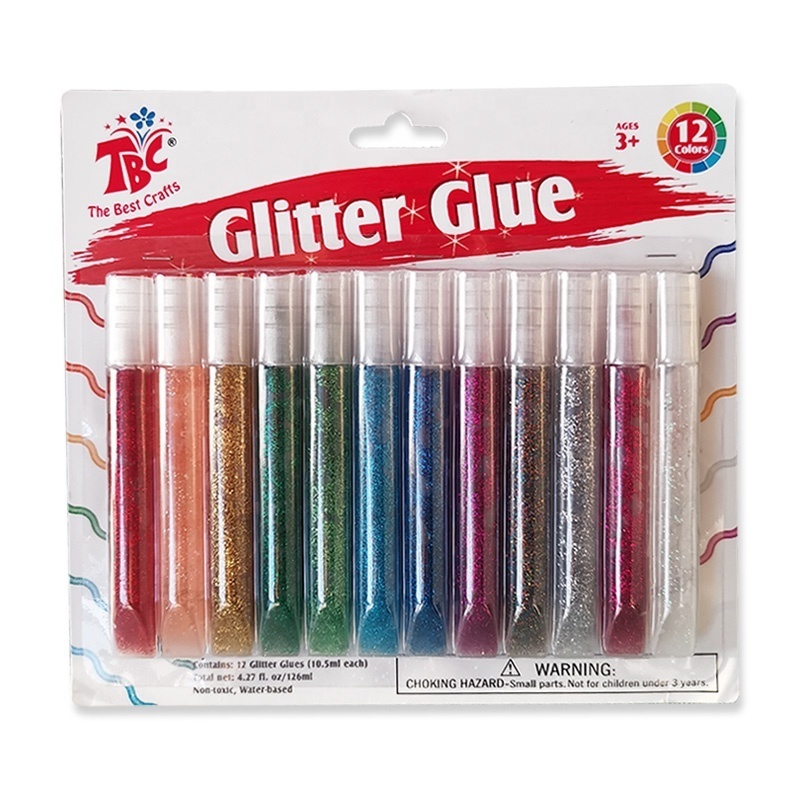 Graduation Themed simple to use  multi-color Non-Toxic Washable Glitter Glue Paint for a fun and creative experience