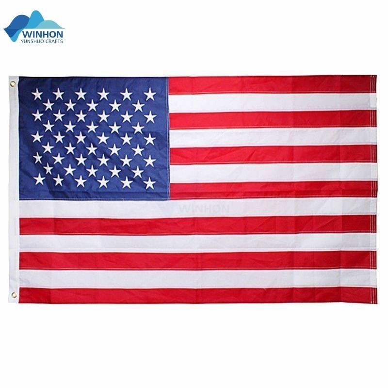 3x5 ft American Flag Longest Lasting US Flag Made from Nylon Embroidered Stars Sewn Stripes for Outdoors and indoors  USA Flag