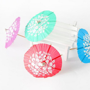 Cocktail Parasol Picks Colorful Paper Umbrellas for Hawaiian Party Decoration umbrella  parasol toothpicks