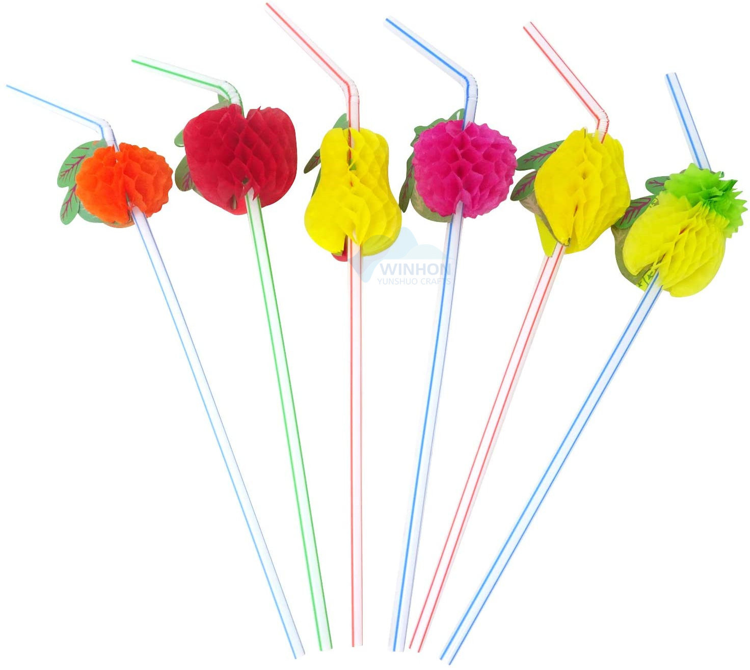 Customize  Straws Parasol  Colorful  Plastic Straw With Umbrella Straw Beech Umbrella