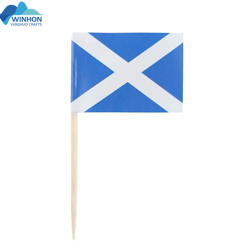 Scotland Flag Scot Toothpick Flags Small Mini Stick Cupcake Toppers Scotland Flags