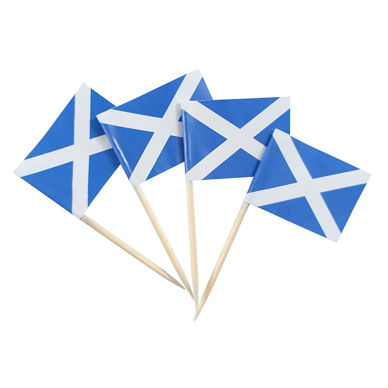 Scotland Flag Scot Toothpick Flags Small Mini Stick Cupcake Toppers Scotland Flags