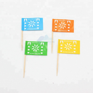 Customized Burger Picks Personalized Toothpick Flag With Logo Printing