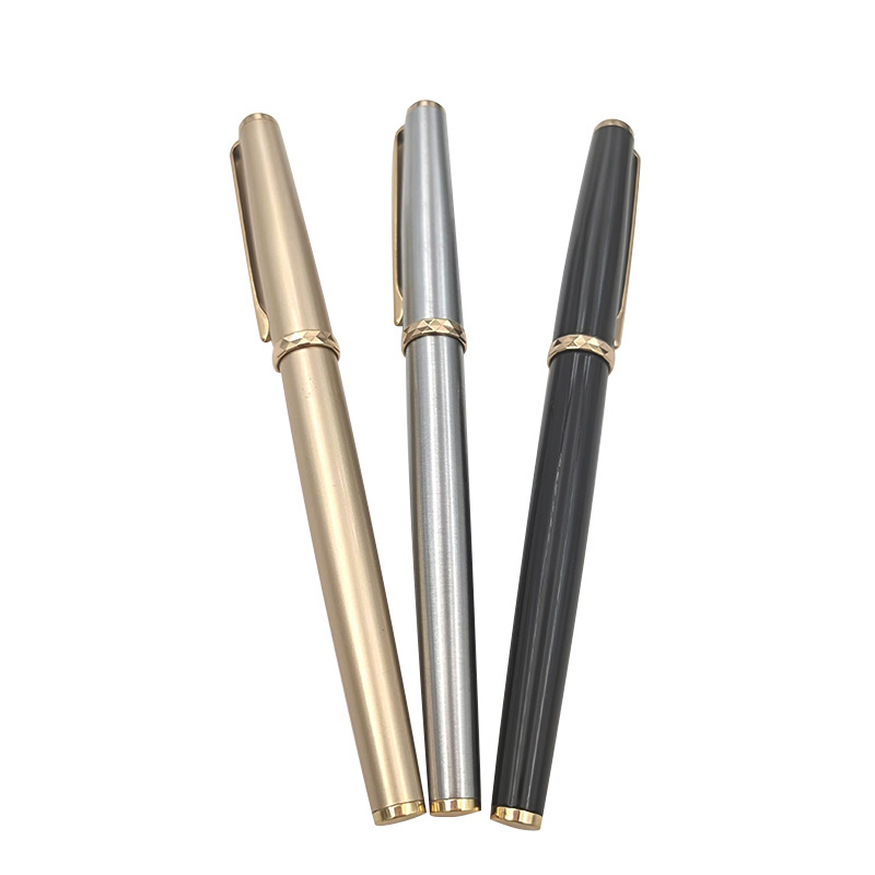 Custom hot sale high quality wood and copper piston retractable fountain pen system